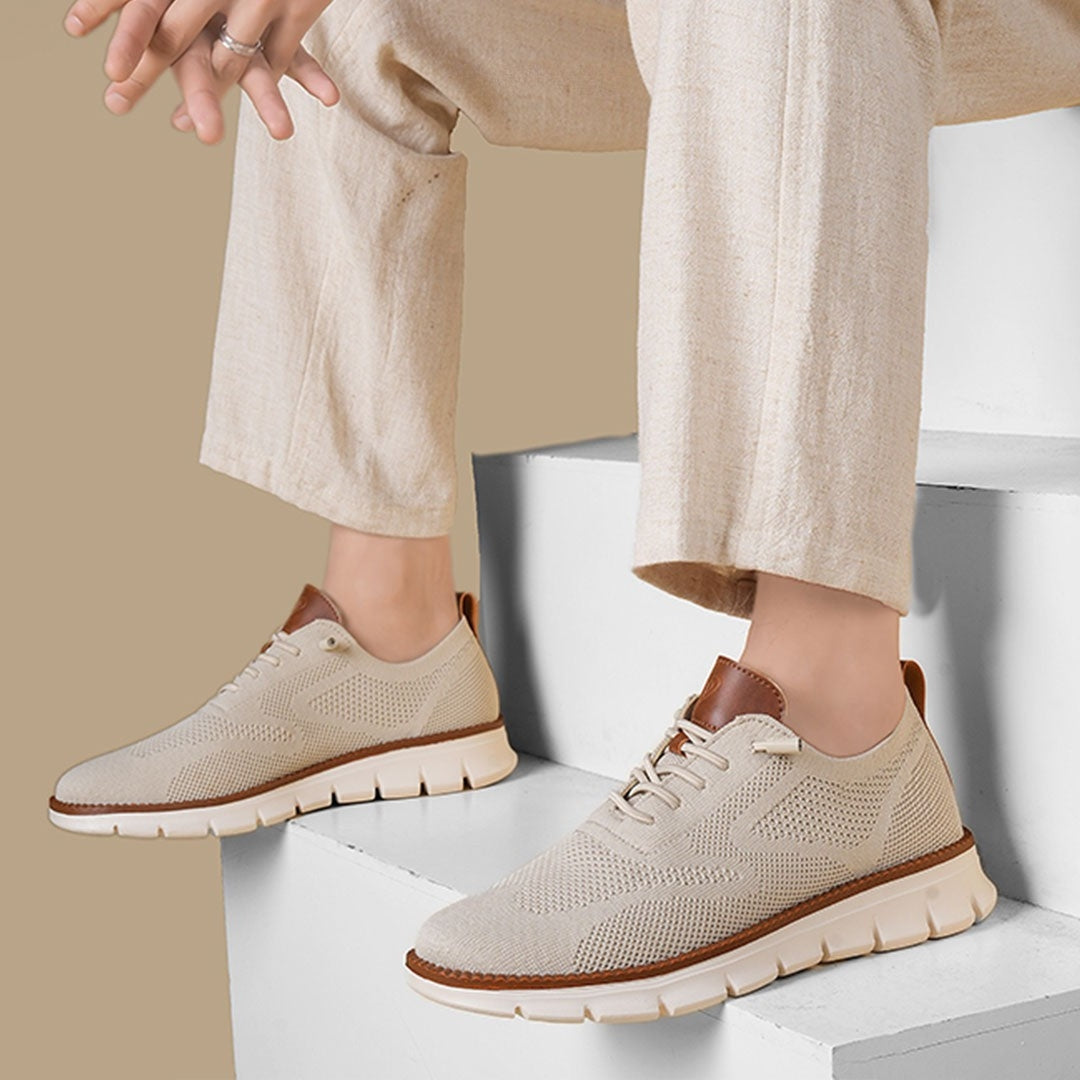 Oak & Sole - Urban Comfortable Everyday Trainers – Limited Beige Edition