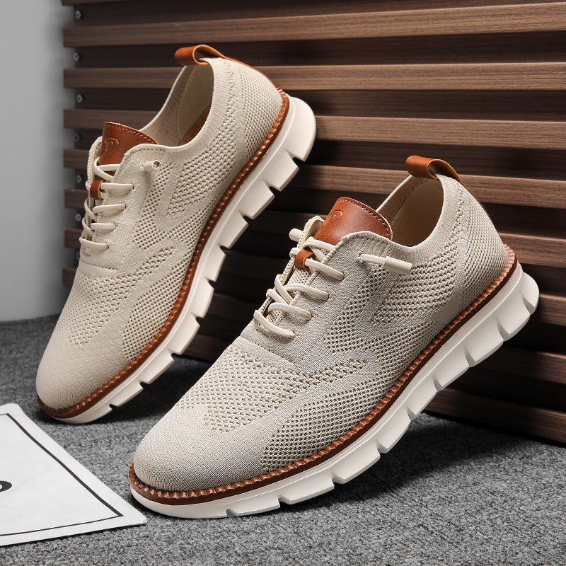 Oak & Sole - Urban Comfortable Everyday Trainers – Limited Beige Edition